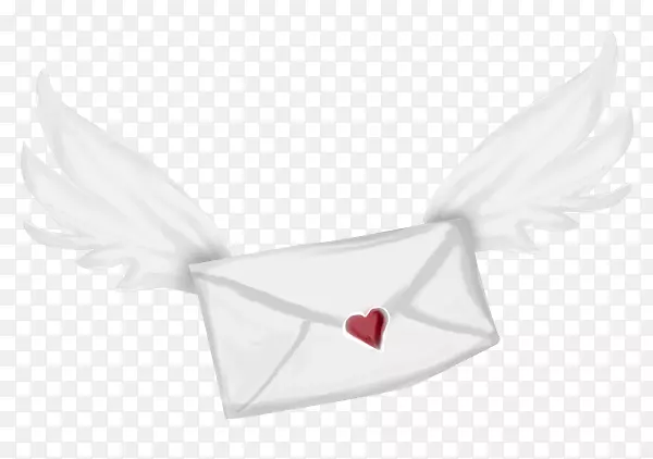 纸翼白夹艺术-带翅膀的信封