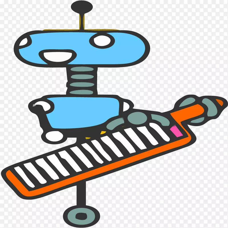 哈利奎因扮演立方体机器人快速剪辑艺术-蓝色机器人玩。