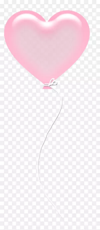 心球囊粉红色-心形气球