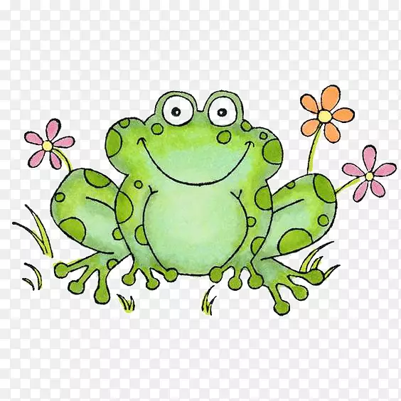 青蛙剪贴画-卡通青蛙