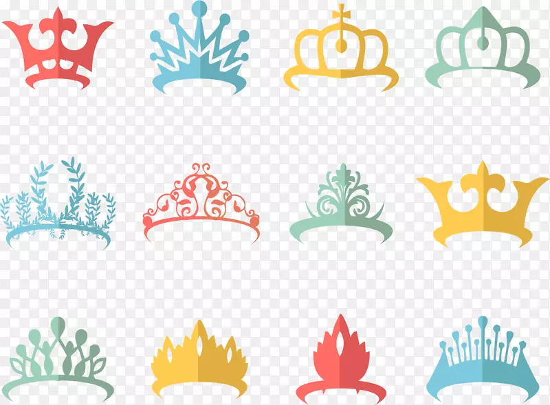 女王伊丽莎白王冠女王陛下手绘彩色皇冠