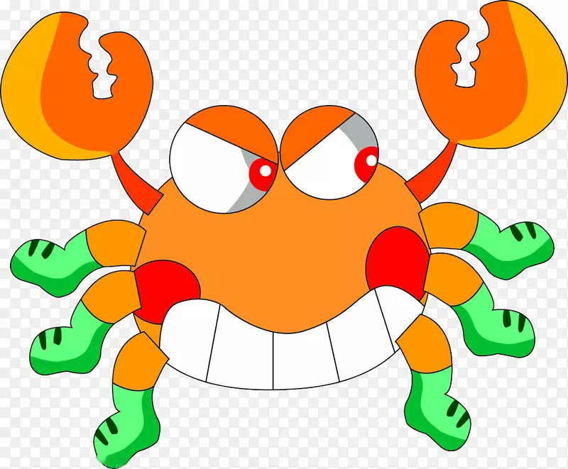 巨泥蟹钳夹艺术-螃蟹