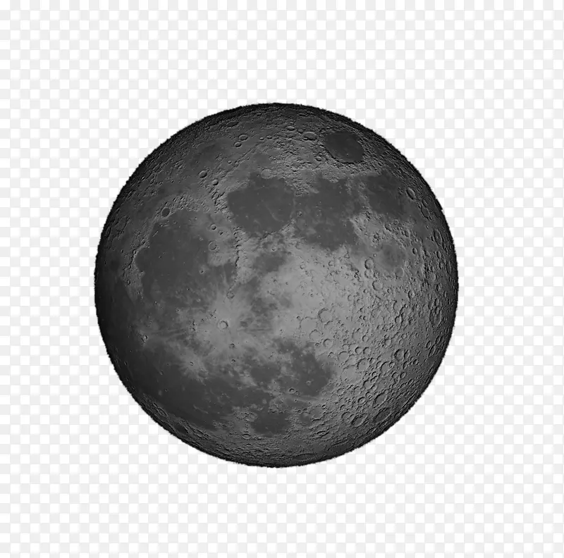 超级月亮黑白月亮