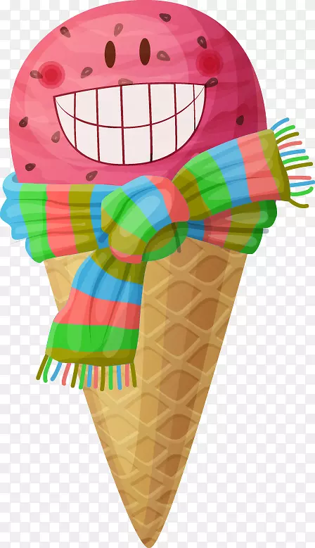 冰淇淋筒T恤-美味的美食家冰淇淋