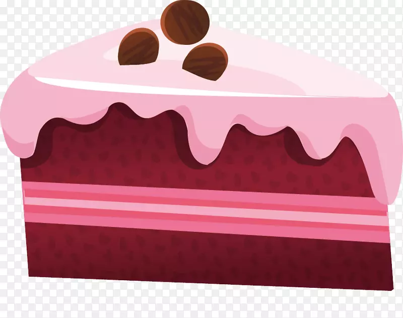 纸杯蛋糕粉彩蛋糕奶油卡通粉红蛋糕