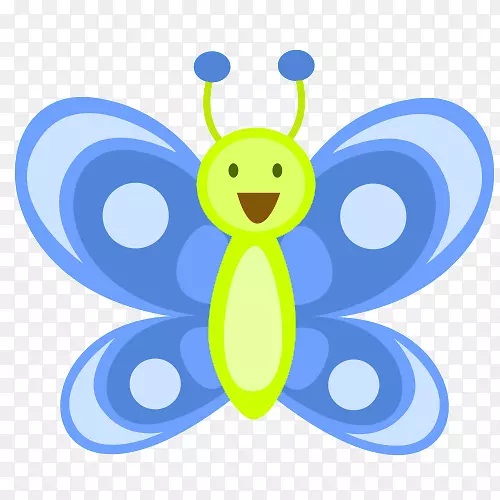 蝴蝶昆虫动画剪辑艺术-卡通蝴蝶