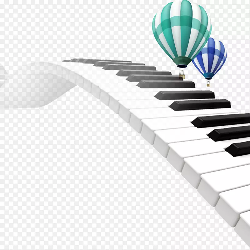 数字钢琴音乐键盘.曲钢琴热气球