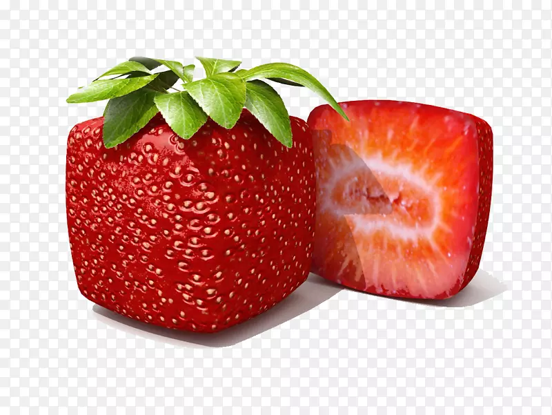 草莓果方图-创意水果草莓广场