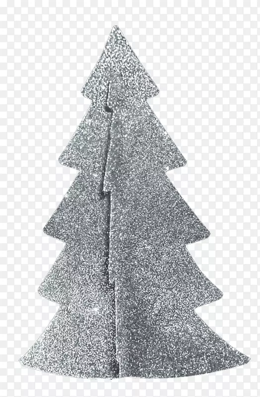 白杉树圣诞树装饰.银圣诞树