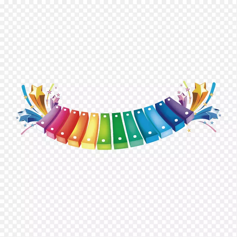 钢琴音乐键盘.彩色钢琴键盘