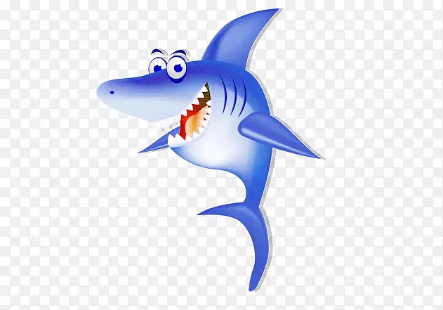 鲨鱼卡通画-鲨鱼