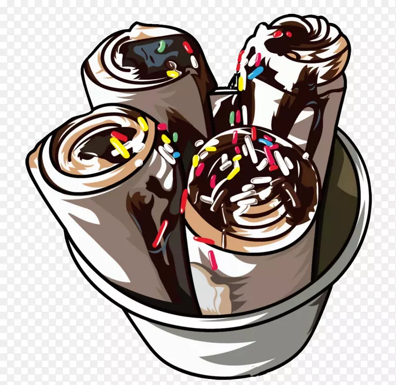 冰淇淋筒圣代-一桶冰淇淋