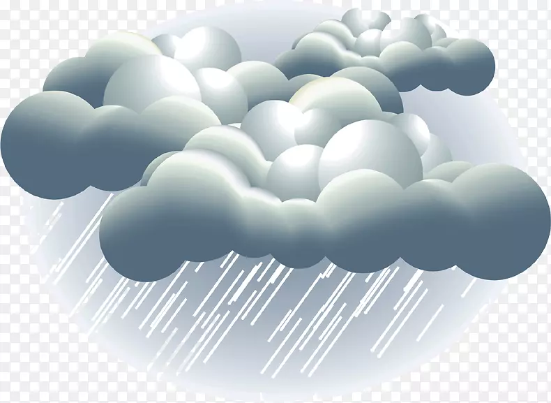 雨气象云雷暴-雨天标志材料免费拉