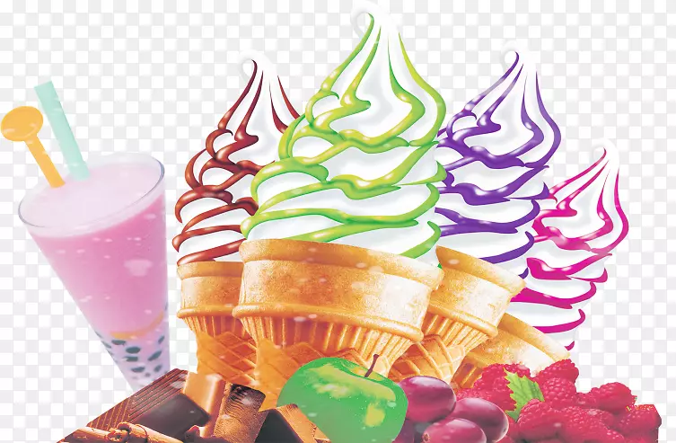 冰淇淋筒圣代泡菜冰淇淋冰淇淋