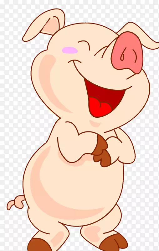 麦兜家猪卡通可爱笑猪笑