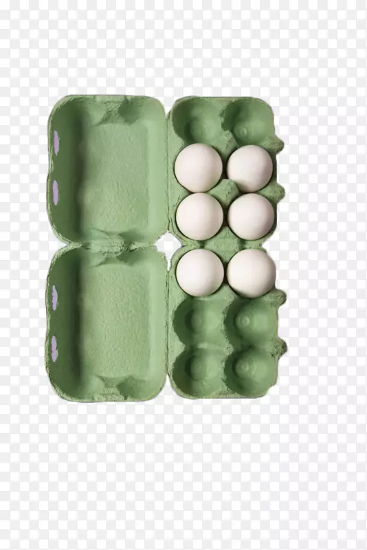鸡蛋纸箱包装和标签盒-绿色鸡蛋盒
