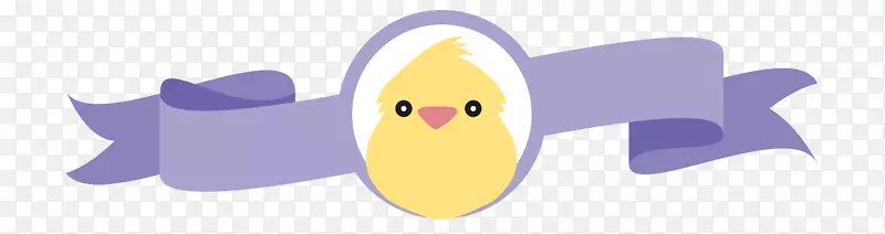 复活节兔子鸡蛋华夫饼-黄紫色复活节带泡泡鸡