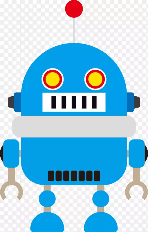 机器人剪贴画蓝色机器人