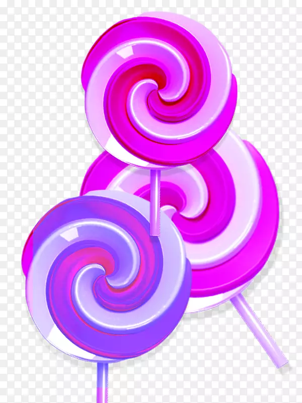 棒棒糖旋涡：粉红紫色和粉红旋流棒棒糖。