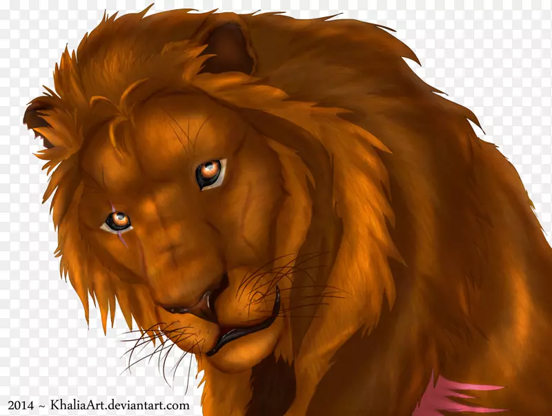 狮子-艺术插图的艺术作品-狮子