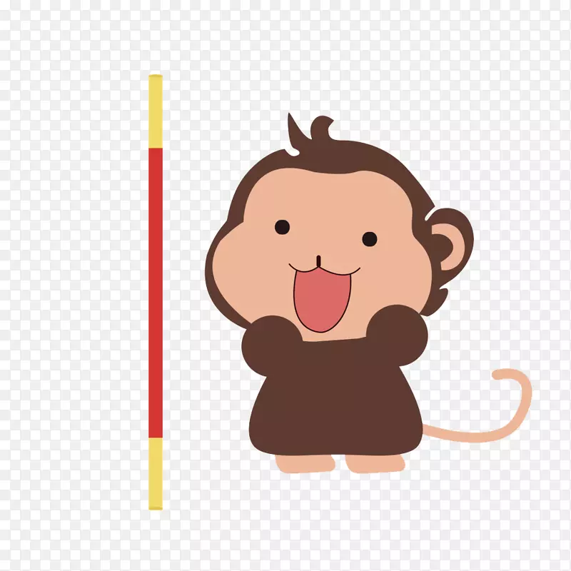 猴子卡通儿童婴儿-小猴王酒吧