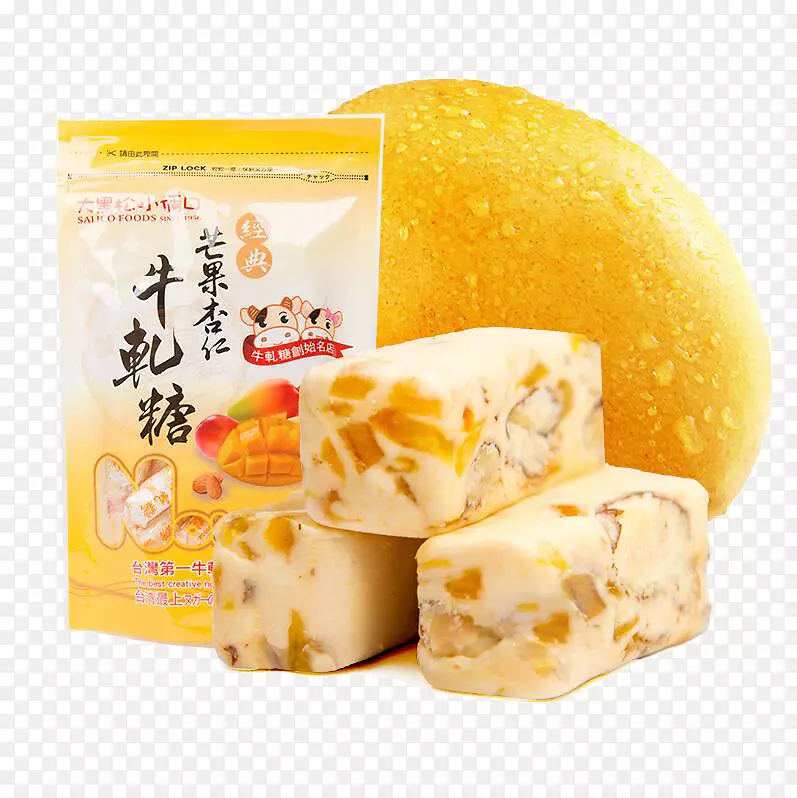 素菜nougat糖杏仁芒果杏仁nougat