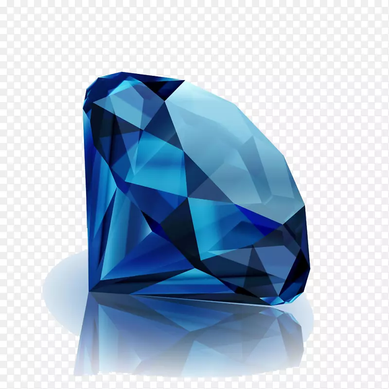 蓝色钻石宝石珠宝-钻石宝石