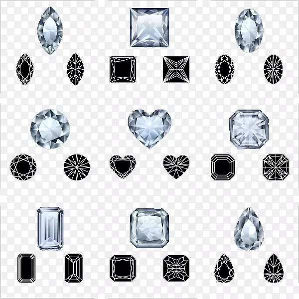 钻石宝石图-精美的钻石