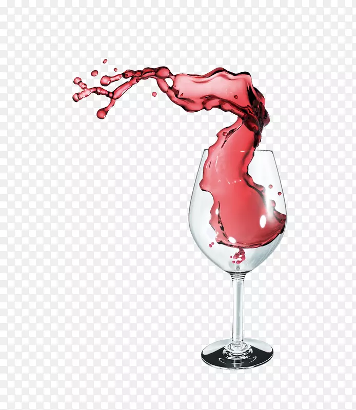 红葡萄酒玻璃-洒红葡萄酒