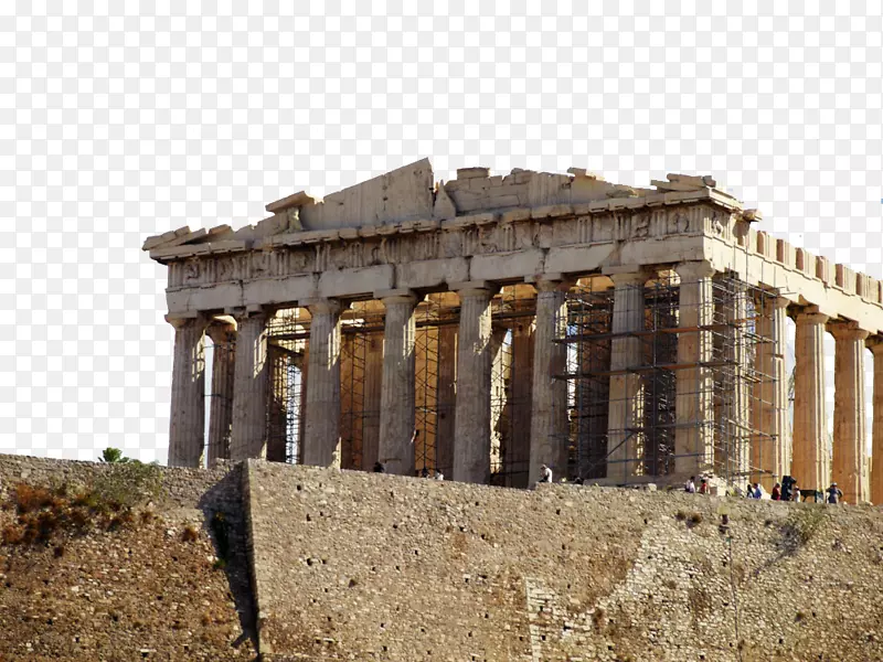 雅典卫城古希腊寺庙古希腊建筑-希腊寺庙风光
