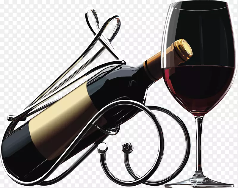 红酒瓶生日-红酒、红酒瓶和酒架