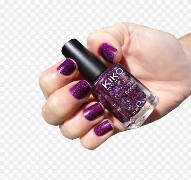 指甲油紫色化妆品紫色指甲油