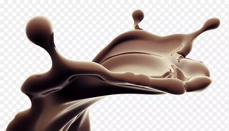 果汁巧克力蛋糕牛奶热巧克力喷溅液体巧克力