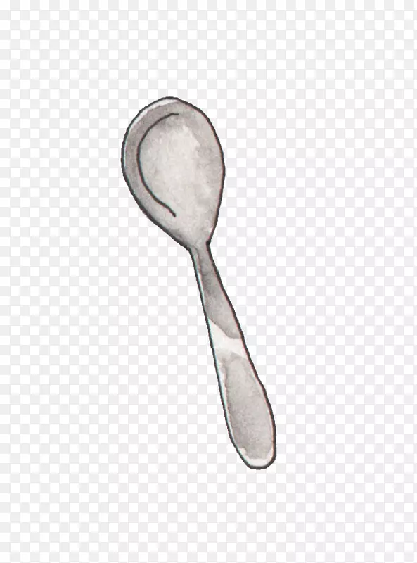 勺子绘画-可爱的卡通画勺子