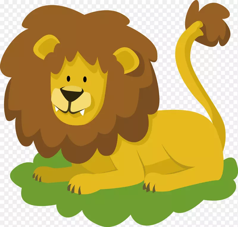 狮子轻松英语学习神圣浪漫动物拼图游戏为儿童卡通狮子