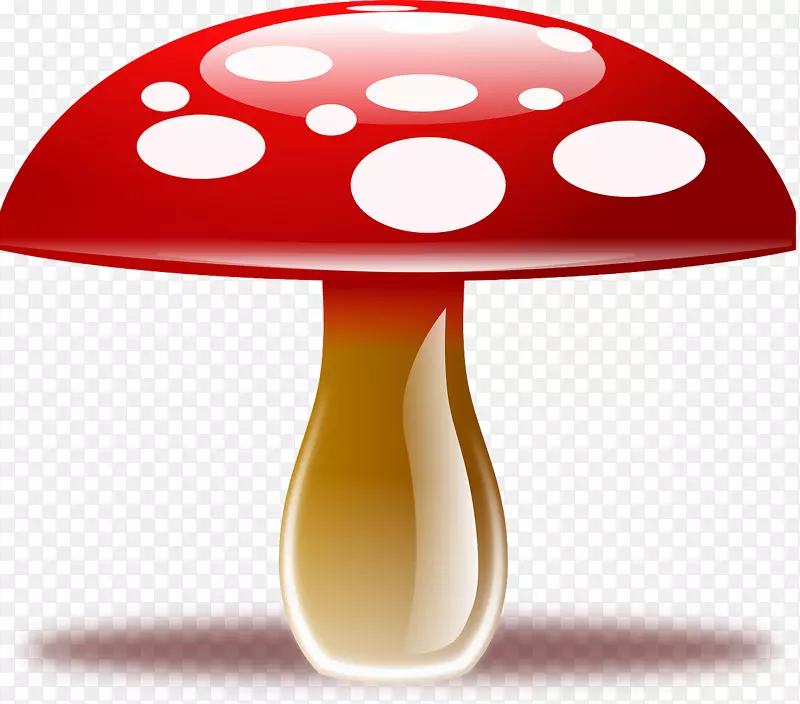 食用菌剪贴画-红蘑菇