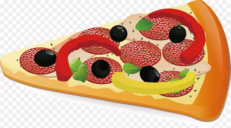 比萨蛋糕意大利菜剪贴画-披萨装饰