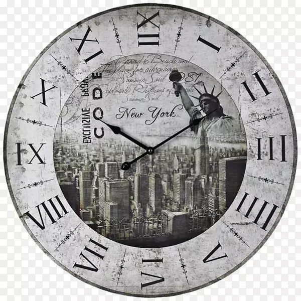 纽约市洛厄尔圆形钟字体自由钟