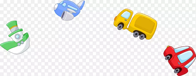 玩具下载剪贴画-多种卡通玩具汽车飞机图案