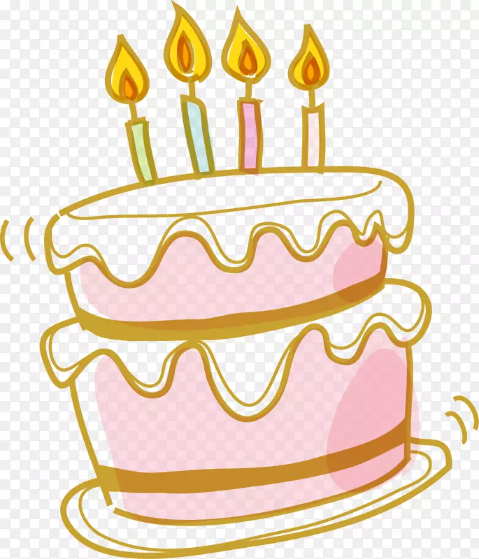 生日蛋糕结婚蛋糕纸杯蛋糕奶油卡通粉色蛋糕