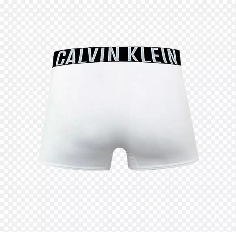 白色黑带，卡尔文·克莱因-白色卡尔文·克莱因短裤，放在黑带的背面。