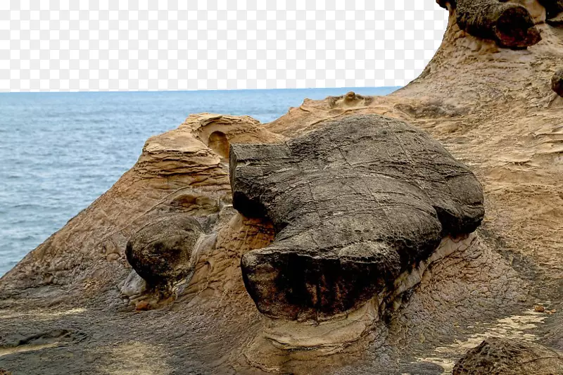 海滩岩石海岸-三岩石海滩