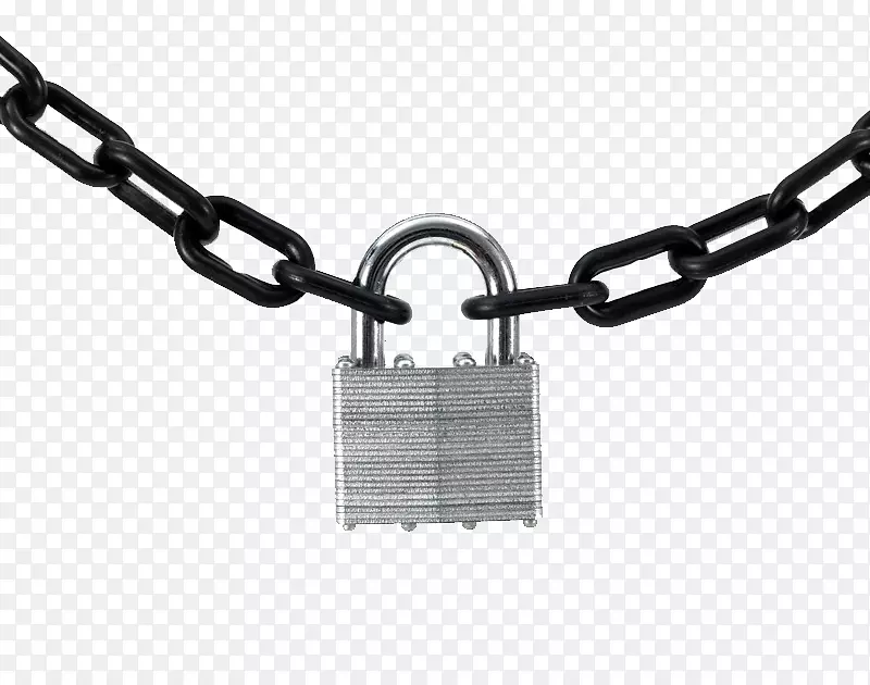 链锁钥匙-金属链和锁图像
