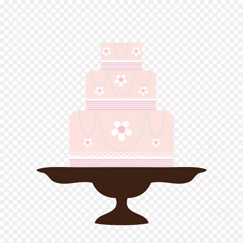 结婚蛋糕水果蛋糕纸杯蛋糕生日蛋糕-粉红色蛋糕