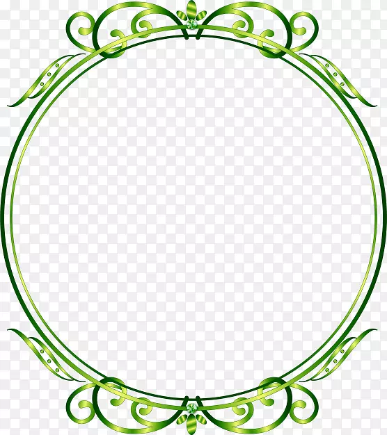 带状绿色环-绿色丝带环