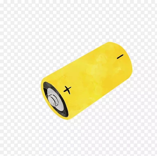 电池-卡通黄色电池