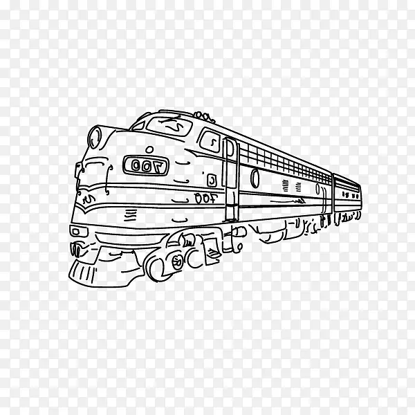 列车下载-手绘，火车，线路
