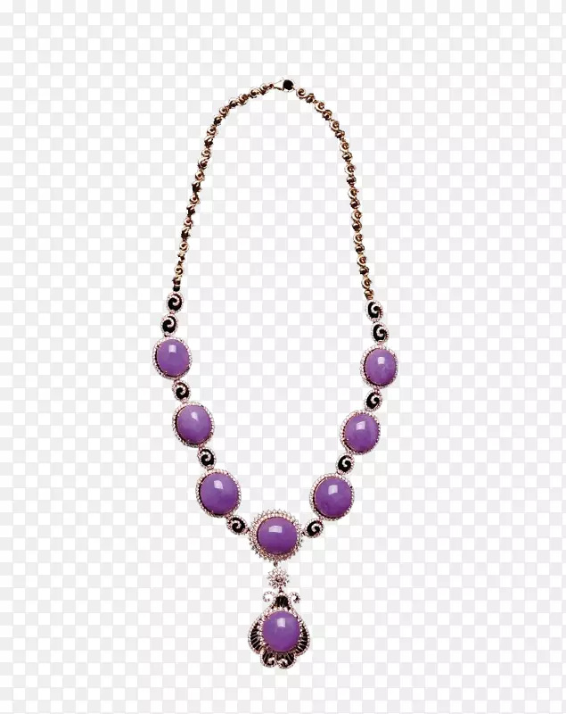 珍珠项链紫晶珍珠项链-珍珠项链