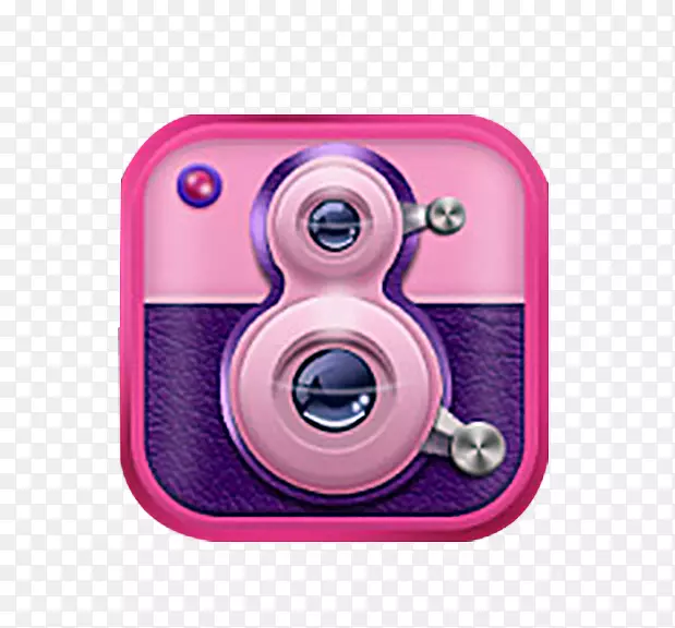 粉色摄像机