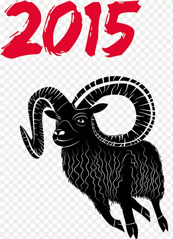 羊十二生肖-农历新年，新年快乐